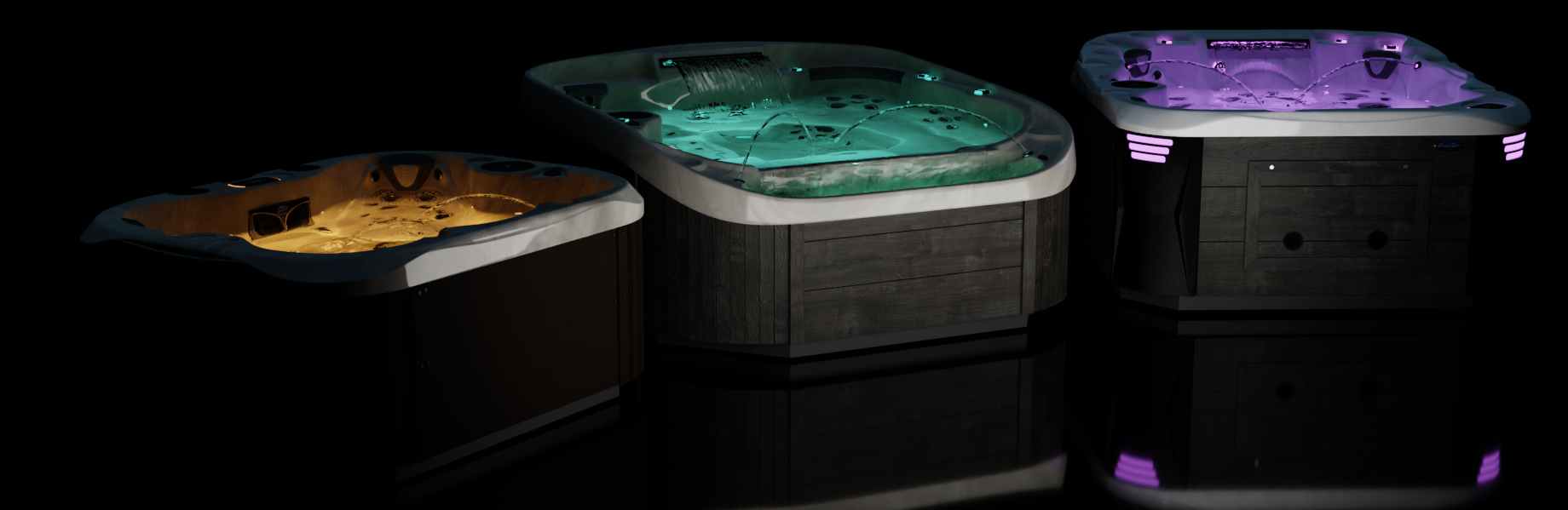 Coast Spas multi color lighting